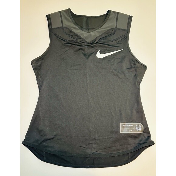 Nike Mens Vapor Speed Padded Football Black Sleeveless Shirt The Opening‎ LARGE - Picture 1 of 12